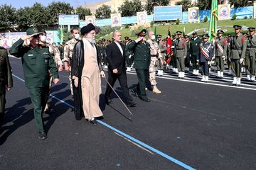 Imam Khamenei attended graduation ceremony of Armed Forces’ cadets